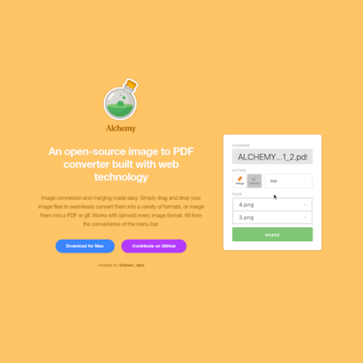 Alchemy  Landing Page Design