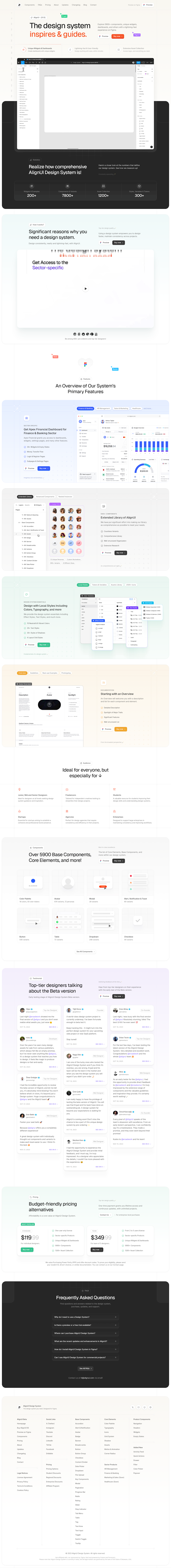 AlignUI  Landing Page Design