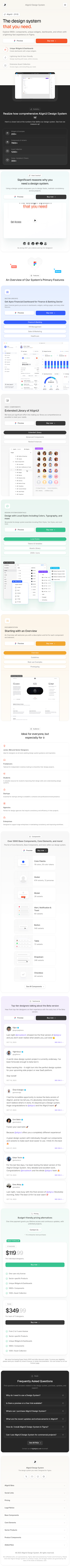 AlignUI  Landing Page Design
