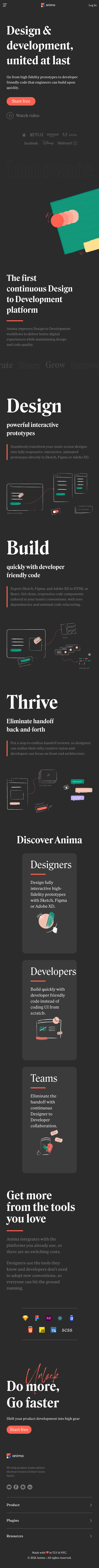 Animaapp  Landing Page Design