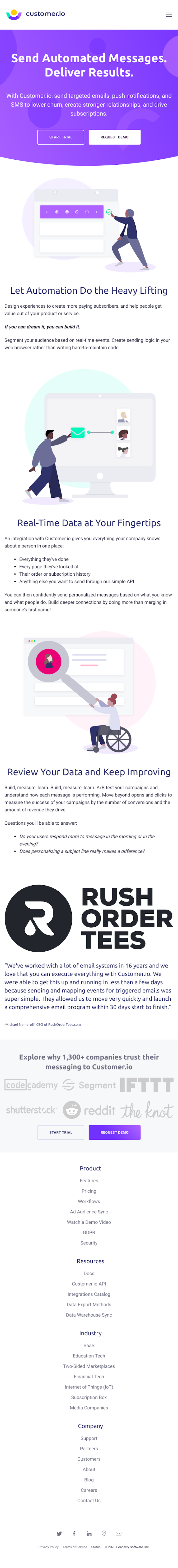 Customer  Landing Page Design