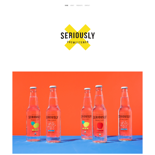 Drink Seriously  Landing Page Design