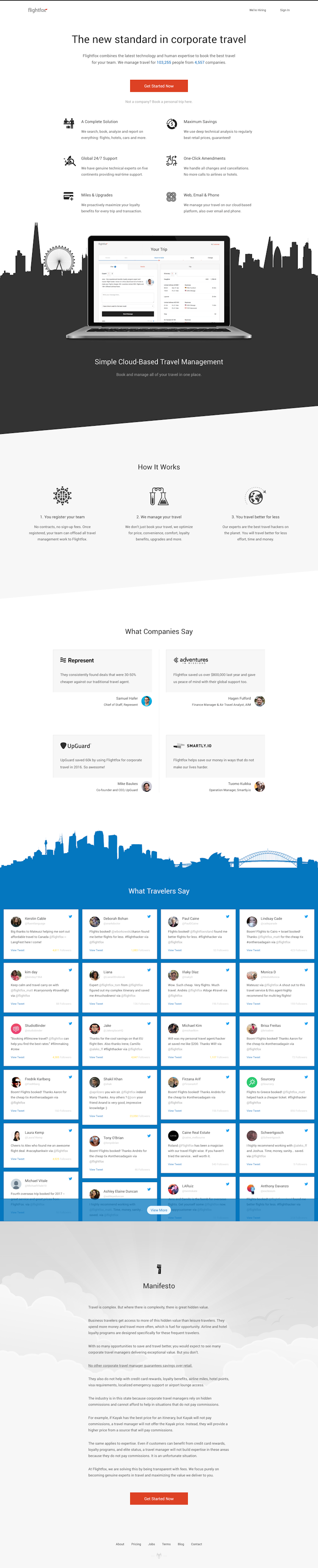 Flightfox  Landing Page Design
