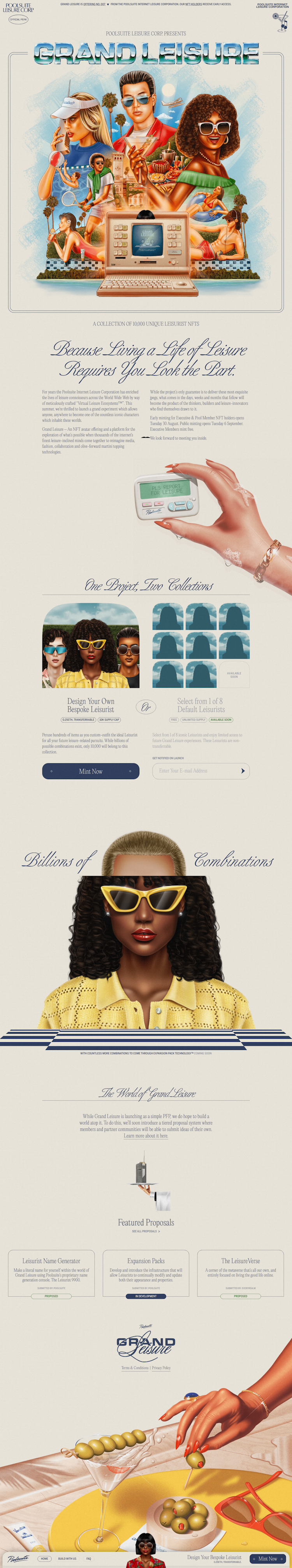 Grandleisure  Landing Page Design
