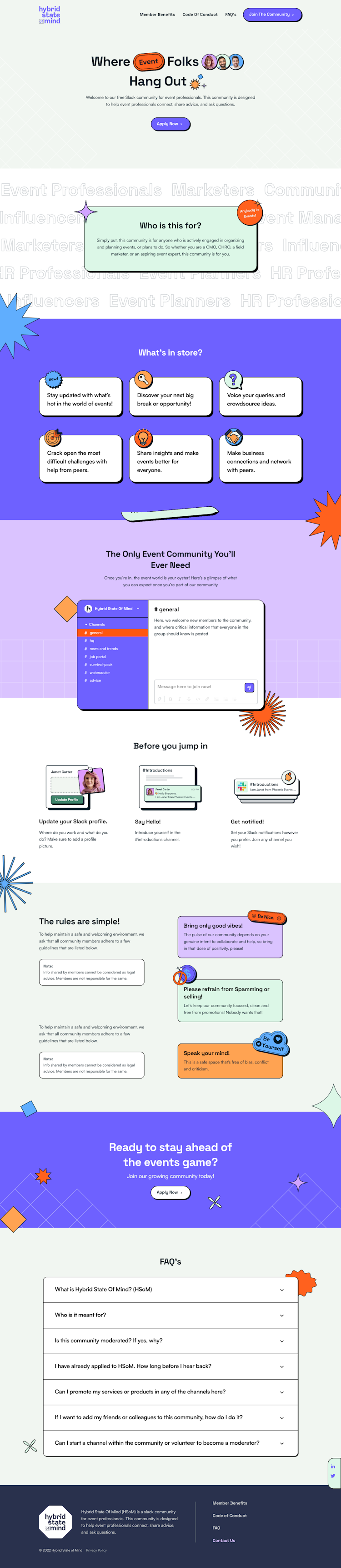 Hybridstateofmind  Landing Page Design