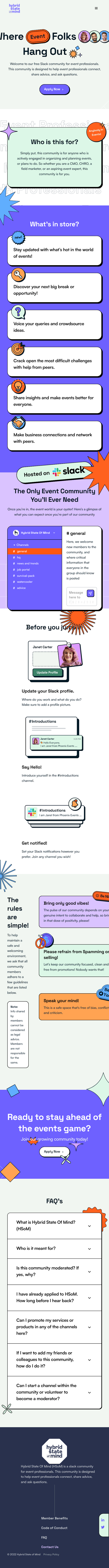 Hybridstateofmind  Landing Page Design