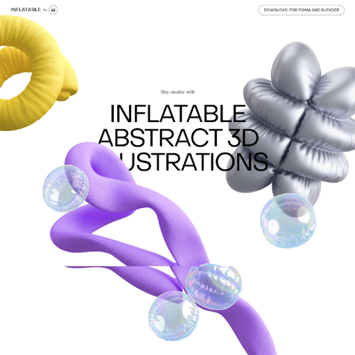 Inflatable  Landing Page Design