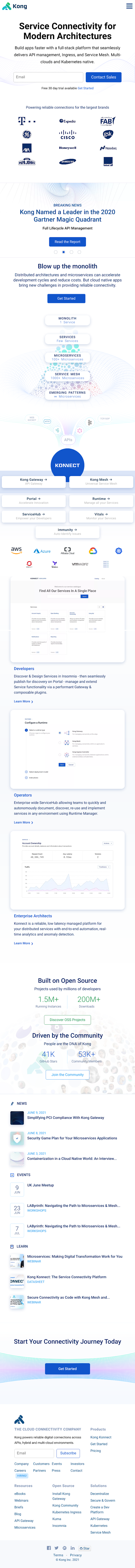 KongHQ  Landing Page Design