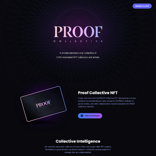 Proof  Landing Page Design