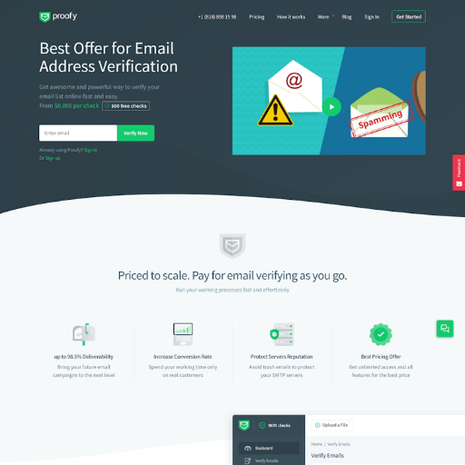 Proofy  Landing Page Design