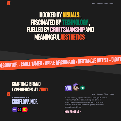 Vishal Krishna  Landing Page Design