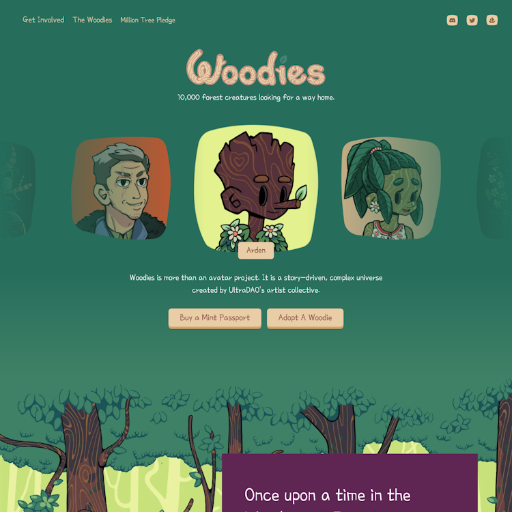 Woodies  Landing Page Design