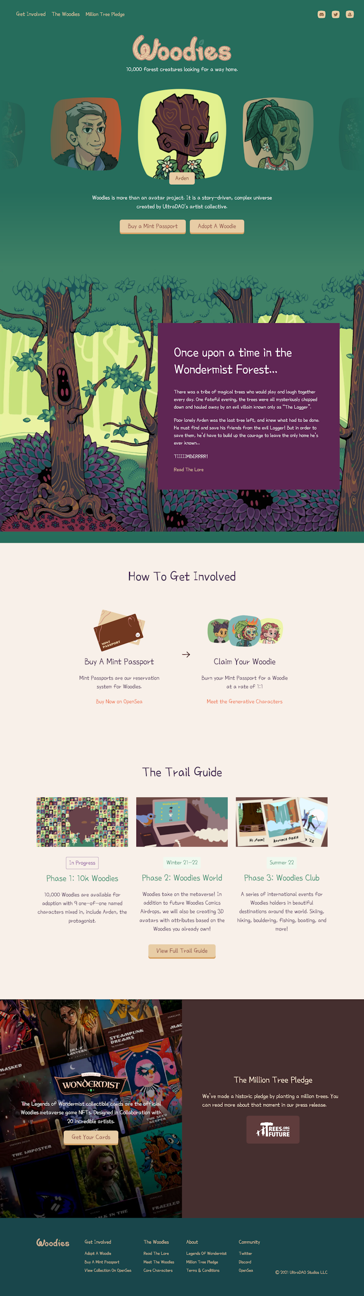 Woodies  Landing Page Design
