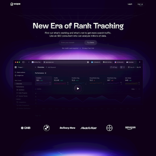 Wope  Landing Page Design