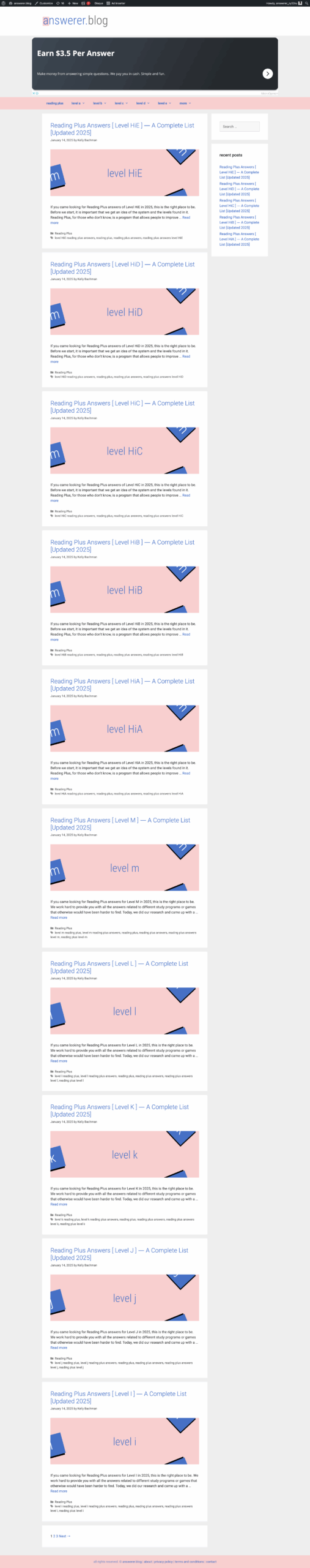 Answerer Landing Page Design