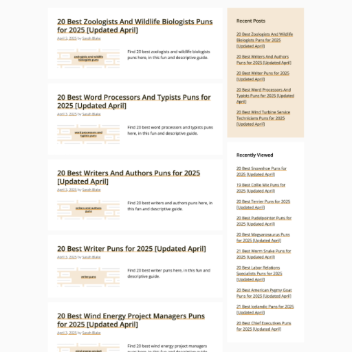 PunPress Landing Page Designs